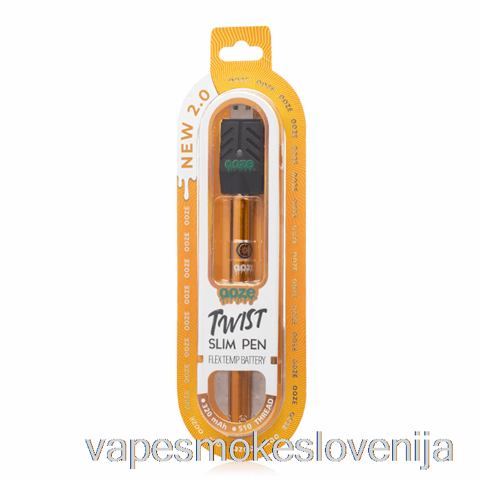 Vape Slovenija Ooze Slim Twist Pen 2.0 Flex Temp Baterija Sočno Oranžna